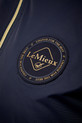 LeMieux Ladies Elite Crew Jacket - Navy - Logo Detail
