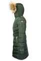 Coldstream Ladies Branxton Long Quilted Coat in Fern Green - Side