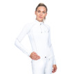 Coldstream Ladies Lennel Base Layer in White / Light Gray - Front