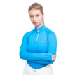 Coldstream Ladies Lennel Base Layer in Blue/Gray - Front