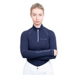 Coldstream Ladies Lennel Base Layer in Navy/Gray - Front