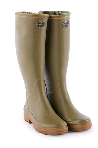 Le Chameau Ladies Giverny Boots in Vert Vierzon-Front