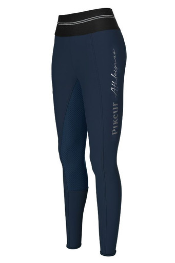 Pikeur Ladies Gia Athleisure Full Seat Breeches in Night Blue-Front
