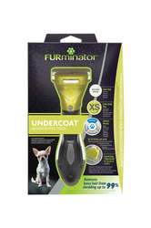 Furminator Undercoat Deshedding Tool For Short Hair Dog - Extra Small - Black/Yellow