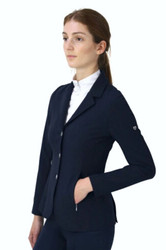 Hy Equestrian Childrens Silvia Show Jacket in Navy - front