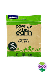 Ancol Paws For The Earth Flat Pack Poop Bag - 40 bags