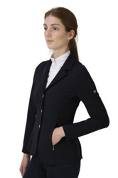 Hy Equestrian Ladies Silvia Show Jacket in Black - front