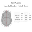 LeMieux Capella Comfort Fetlock Boots - Size Guide