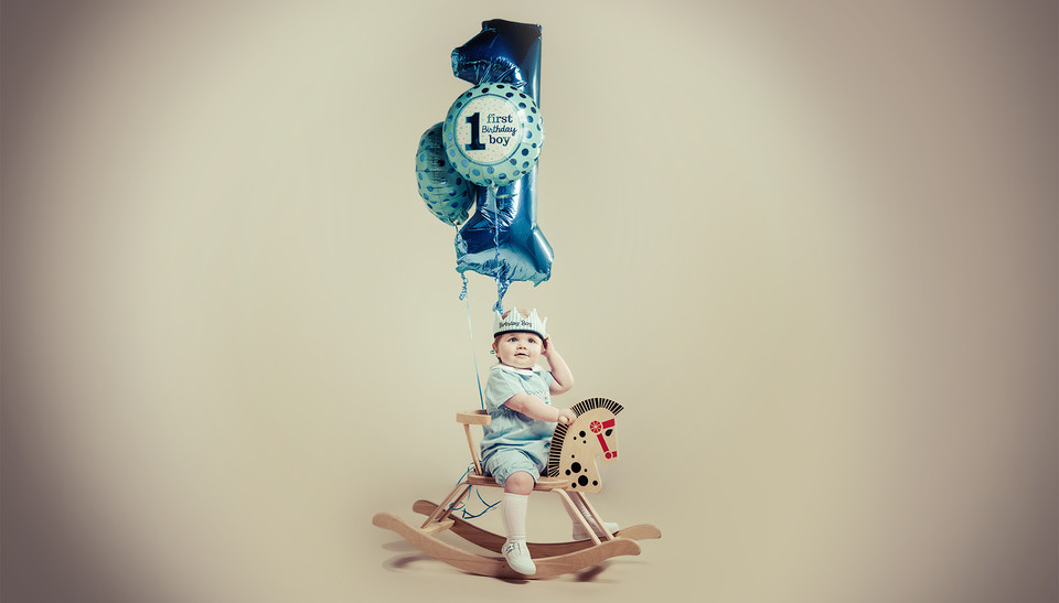 Happy, fun toddler image by Emotion Studios. 