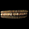 Camo bracelet in triple rows of SuperDuo beads