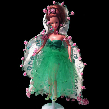 Irish St Patricks Day handstitched fashion doll fashion