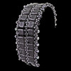 Double-Row Hematite Tila Bead Bracelet, 