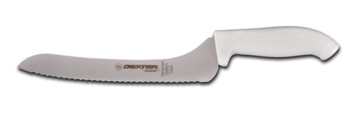 Dexter Russell SofGrip 9" Offset Scalloped Utlity Slicer 24423 SG163-9