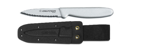 Dexter Russell Basics 3 1/8" Small Bait Chunking Knife With Sheath VB3933