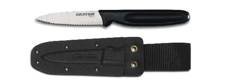 Dexter Russell Basics 3 1/4" Small Bait Chunking Knife With Sheath VB3934