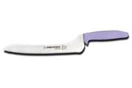 Dexter Russell Sani-Safe 9" Scalloped Offset Sandwich Knife Purple Handle 13583P S163-9Scp-Pcp