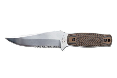Dexter Russell Green River Carry Knife Serrated Uncoated Blade Brown Handle 45000 40404Hb