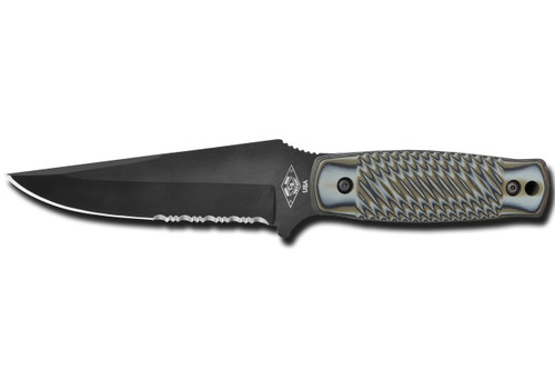 Dexter Russell Green River Carry Knife Serrated Graphite Black Blade Green Handle 45008 40404Pg-Bb