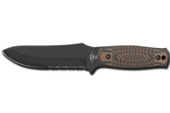 Dexter Russell Green River Carry Knife Serrated Graphite Black Blade Brown Handle 45014 40903Hb-Bb