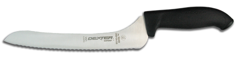 Dexter Russell SofGrip 9" Offset Scalloped Utility Slicer 24423B SG163-9