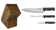Dexter Russell Cutlery Basics Starter Knife Block Set - Black VB4044