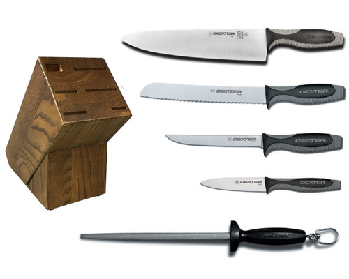 Dexter Russell Cutlery V-Lo Essential Knife Block Set VB4050