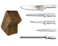Dexter Russell Cutlery Basics Essential Knife Block Set - White VB4051