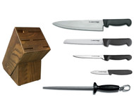 Dexter Russell Cutlery Basics Essential Knife Block Set - Black VB4052