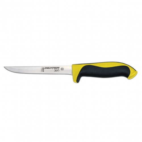 Dexter Russell 360 Series 6” narrow flexible boning knife yellow handle 36002Y S360-6F-PCP