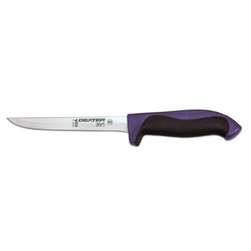 Dexter Russell 360 Series 6” narrow flexible boning knife purple handle 36002P S360-6F-PCP