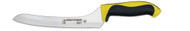 Dexter Russell 360 Series 9 inch Scalloped Offset Slicer Yellow Handle 36008Y S360-9SC