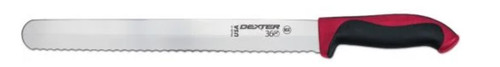 Dexter Russell 360 Series 12" Scalloped Slicer Red Handle 36011R S360-12SC