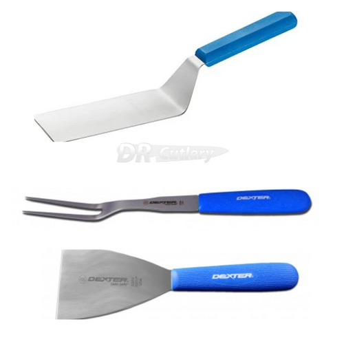 Dexter Russell 3 Piece Cool Blue High Heat Grill Set