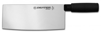 Dexter Russell SofGrip 8" x 3 1/4" Chinese Chef's Knife Black Handle 24533B SG5888B