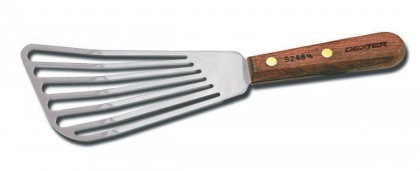 Traditional 85849CP 4 x 3 Hamburger Turner with wood Handle 