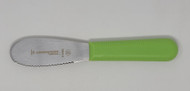 Dexter Russell Sani-Safe 3 1/2" Scalloped Spreader Green Handle 18213G S173SCG-PCP