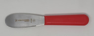 Dexter Russell Sani-Safe 3 1/2" Scalloped Spreader Red Handle 18213R S173SCR-PCP