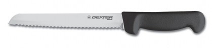 Dexter Russell Basics 8" Scalloped Bread Knife Black Handle 31603B P94803B (31603B)