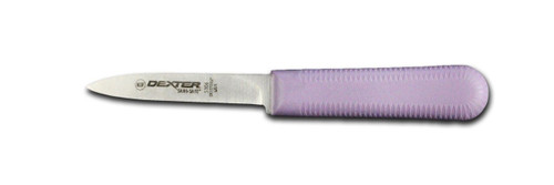 Dexter Russell Sani-Safe 3 1/4" Cook's Style Paring Knife Purple Handle 15303P S104P-PCP