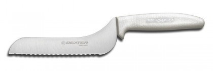 Dexter Russell Sani-Safe 7" Scalloped Offset Slicer 13623 S163-7SC-PCP (13623)