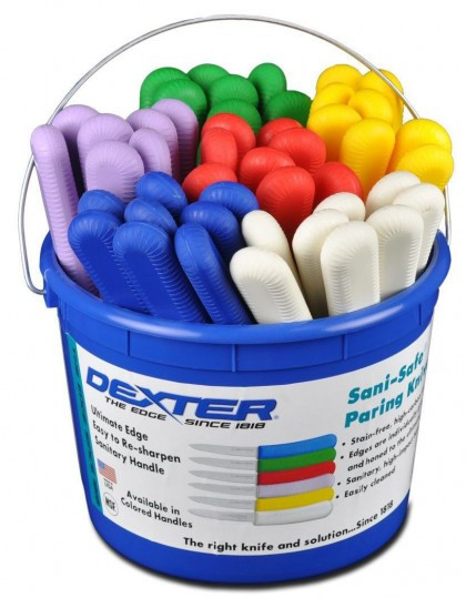 Dexter Russell Sani-Safe Bucket of 48 Parers Assorted Colors 15483 S104-48B (15483)