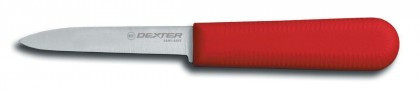 Dexter Russell Sani-Safe 3 1/4" Cooks Style Paring Knife Red Handle 15303R S104R-PCP (15303R)