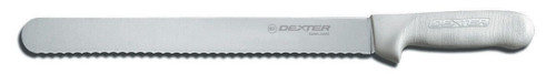 Dexter Russell Sani-Safe 12" Scalloped Roast Slicer Green Handle 13463g S140-12SCG-PCP