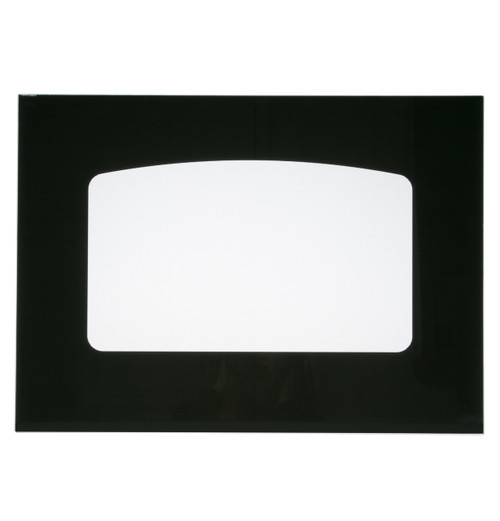 WB56T10179 General Electric Oven Door Glass Black All Major Appliance