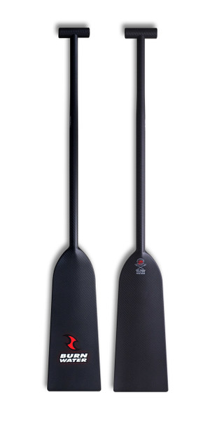 Burnwater Reactor II dragon boat paddle - 100% carbon - made out of a beautiful 2x2 carbon fibre twill weave and is one of the lightest and stiffest dragon boat paddles on the market (370 - 390g)