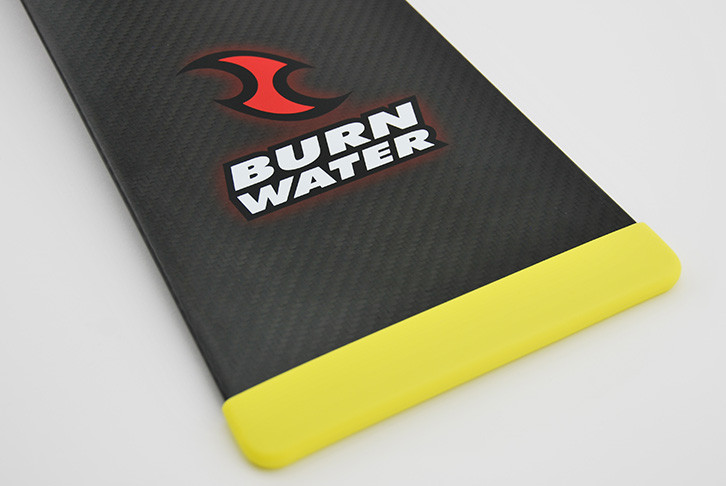 Yellow removable silicon paddle blade tip protector. Durable and lightweight. Protects the blade edge from damage when paddle not in use.
