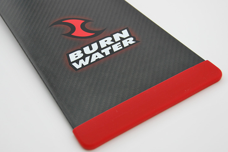 Red removable silicon paddle blade tip protector. Durable and lightweight. Protects the blade edge from damage when paddle not in use.