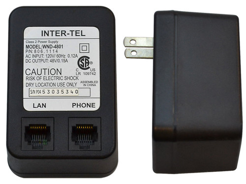 Inter-Tel / Mitel 48V Power Adapter (WND-4801)