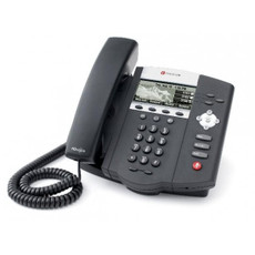Polycom SoundPoint IP 330 2200-12330-001-12' Flat Black Handset Cord #FB1 