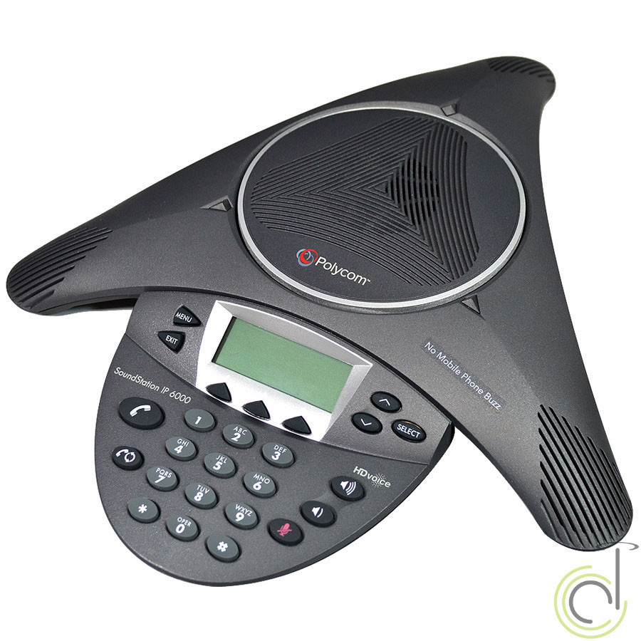 Audio Conference Phone with PoE Power Supply Polycom IP6000 